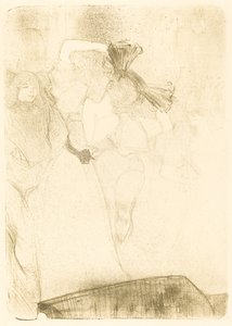 Lender de dos, dansant le boléro..., 1895. by Henri de Toulouse Lautrec