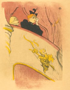 Yaldızlı Maske ile Loge by Henri de Toulouse Lautrec