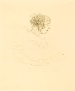 Profildeki Luce Myres by Henri de Toulouse Lautrec