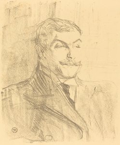 Lucien Guitry, 1896. by Henri de Toulouse Lautrec