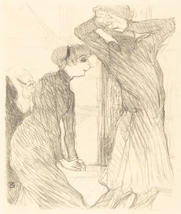 "İnsan Kuvvetlerinin Üstünde" filminde Lugne Poe ve Baldy ("İnsan Kuvvetlerinin Ötesinde" bölümünde Lugne Poe ve Baldy) by Henri de Toulouse Lautrec