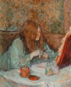 Madam Poupoule tuvaletinde by Henri de Toulouse Lautrec