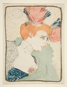 Matmazel Marcelle Borç Veren, Büstü (Matmazel Marcelle Borç Veren Portre Büstü) by Henri de Toulouse Lautrec