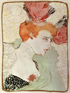 Bayan Marcelle Lender, büstü by Henri de Toulouse Lautrec