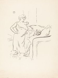 Erkek ve kadın. by Henri de Toulouse Lautrec
