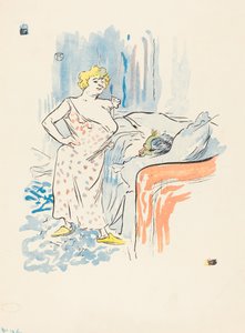 Erkek ve kadın. by Henri de Toulouse Lautrec
