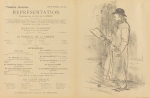 Gümüş düğün; Özgürlük Yükü; Ciddi Bir Müşteri [ön] by Henri de Toulouse Lautrec