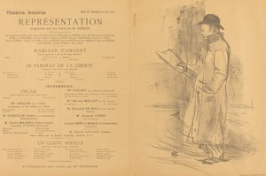 Gümüş düğün; Özgürlük Yükü; Ciddi Bir Müşteri [ön] by Henri de Toulouse Lautrec