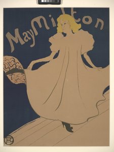 Mayıs Milton (renkli litografi) by Henri de Toulouse Lautrec