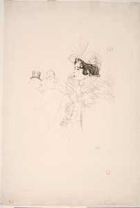 Bayan May Belfort veya İrlanda Amerikan Barı, Rue Royale by Henri de Toulouse Lautrec