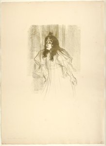 Saçlı Bayan May Belfort by Henri de Toulouse Lautrec