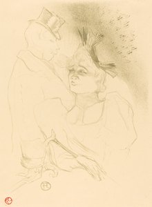 Mll. Borç Veren ve Baron Mlle. Borç veren ve Baron, 1893. by Henri de Toulouse Lautrec