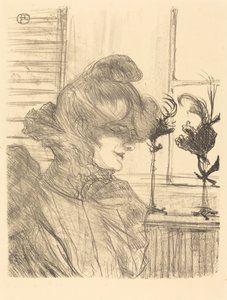 Madam Le Marguoin, Milliner (Bayan Le Marguoin, şapkacı) by Henri de Toulouse Lautrec