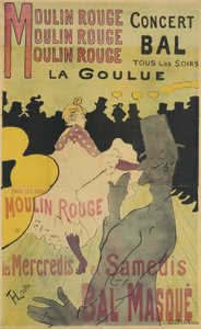 Moulin Rouge, La Goulue, 1891 by Henri de Toulouse Lautrec