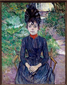 Henri de Toulouse Lautrec (1864-1901) tarafından yapılan Justine Dieuhl Tablosunun Portresi 1891 Güneş. 0.74x0.58 m Paris, Orsay Müzesi by Henri de Toulouse Lautrec