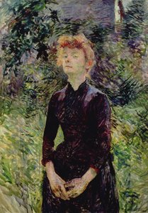 Bir kadının portresi, muhtemelen Fransız komedyen Yvette Guilbert (c.1869-1944), 1888