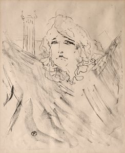 Aktör ve Aktris Portreleri: On Üç Taş Baskı: Sarah Bernhardt by Henri de Toulouse Lautrec