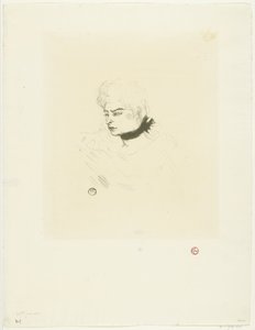 Portret van Mademoiselle Pois Vert Matmazel Pois Vert by Henri de Toulouse Lautrec
