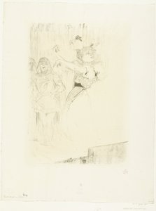 Operada boléro dansı yapan aktris Marcelle Lender'ın portresi Chilpéric Lender dansant le pas de boléro by Henri de Toulouse Lautrec