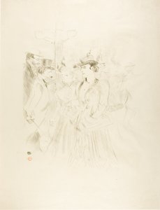 gezinti yeri by Henri de Toulouse Lautrec