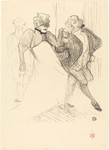 "Madame Sans-Gêne"de Rejane ve Galipaux ("Madame Sans-Gêne"de Réjane ve Galipaux) by Henri de Toulouse Lautrec