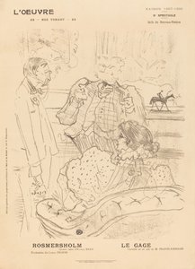 Rosmersholm; rehin by Henri de Toulouse Lautrec