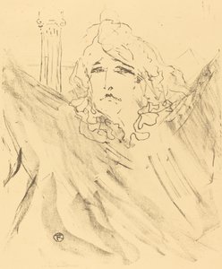 Sarah Bernhardt "Kleopatra"da ("Kleopatra"da Sarah Bernhardt) by Henri de Toulouse Lautrec
