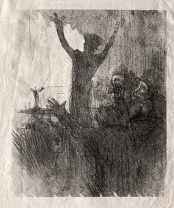 Sinagogda Schlome Fuss, 1897. by Henri de Toulouse Lautrec