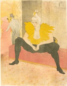 Oturan Palyaço La Clownesse assise, 1896. by Henri de Toulouse Lautrec