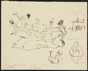 Su altında kalma, 1881 by Henri de Toulouse Lautrec