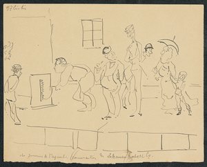 Su altında kalma, 1881 by Henri de Toulouse Lautrec