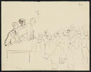 Su altında kalma, 1881 by Henri de Toulouse Lautrec