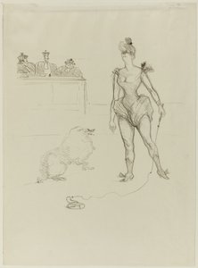 Hayvan Terbiyecisi Mahkeme huzurunda by Henri de Toulouse Lautrec
