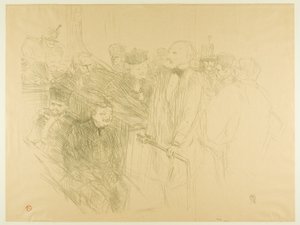 Arton Davası, Ribot Kanıt Veriyor (ikinci plaka) by Henri de Toulouse Lautrec