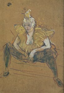 Palyaço Cha-U-Kao Oturan, 1895 by Henri de Toulouse Lautrec