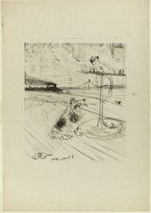 Köpek ve Papağan by Henri de Toulouse Lautrec