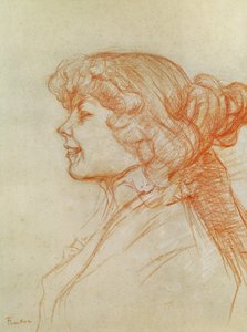 İngiliz Kız Yıldızdaki Le Havre, 1899 (kağıt üzerinde mum boya) by Henri de Toulouse Lautrec