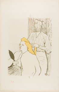 Kuaför, Theatre Libre Programı by Henri de Toulouse Lautrec