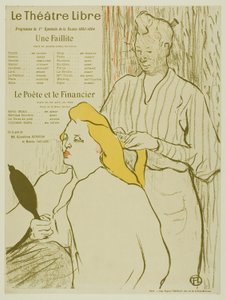 Kuaför, Theatre Libre Programı by Henri de Toulouse Lautrec
