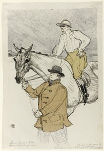 Jokey direğe gidiyor by Henri de Toulouse Lautrec