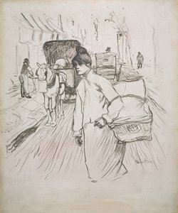 Çamaşırcı, 1888. by Henri de Toulouse Lautrec