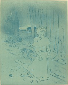Manor Lady veya Omen (La chatelaine ou le tocsin) by Henri de Toulouse Lautrec