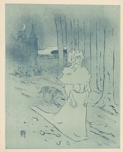 Manor Lady veya Omen La chatelaine ou le tocsin, 1895. by Henri de Toulouse Lautrec