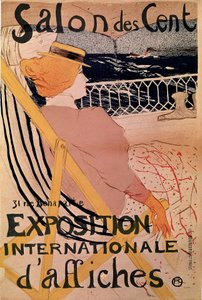 Passagere n. 54 Uluslararası afiş sergisi “Salon des Hundred” için afiş. Henri de Toulouse-Lautrec (Toulouse Lautrec) (1864-1901) 1896 Paris, B.N. by Henri de Toulouse Lautrec