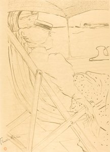 Kabinden Gelen Yolcu 54 - Bir Yatta Yelkencilik La passagère du 54 - Promenade..., 1896. by Henri de Toulouse Lautrec