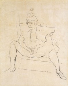 Oturan Palyaço; La Clownesse Assise by Henri de Toulouse Lautrec