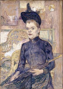 Siyah Şapkalı Kadın, Sağır Berthe, 1890 by Henri de Toulouse Lautrec