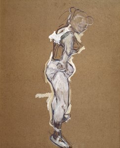 Trapezist taytını ayarlıyor by Henri de Toulouse Lautrec