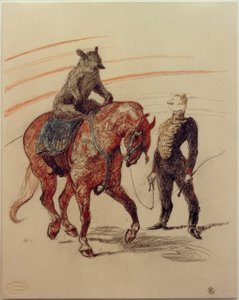 Panelde ayı çalışması by Henri de Toulouse Lautrec