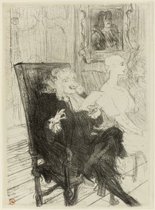 Truffier ve Moreno, Öğrenilmiş Kadınlarda by Henri de Toulouse Lautrec